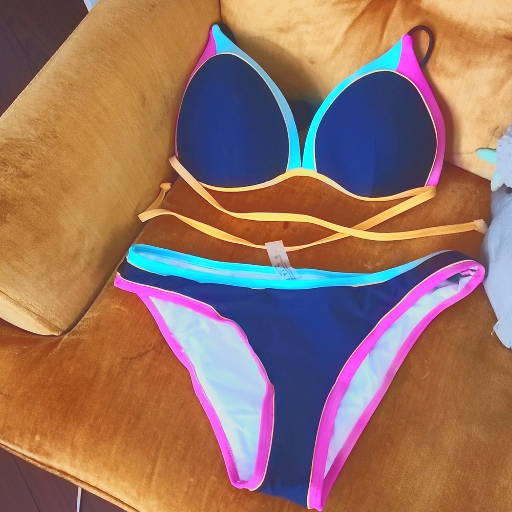 Black & neon bikini